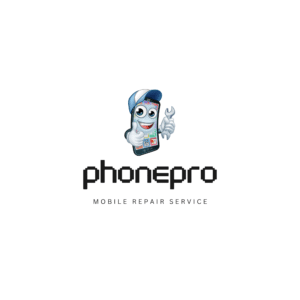 Phone Repair Character Logo Representing The Smartphone Repair Category