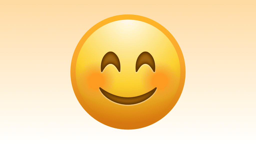 Happy Face Emoji On A Warm Yellow Background For The Be Happy Insurance Section.