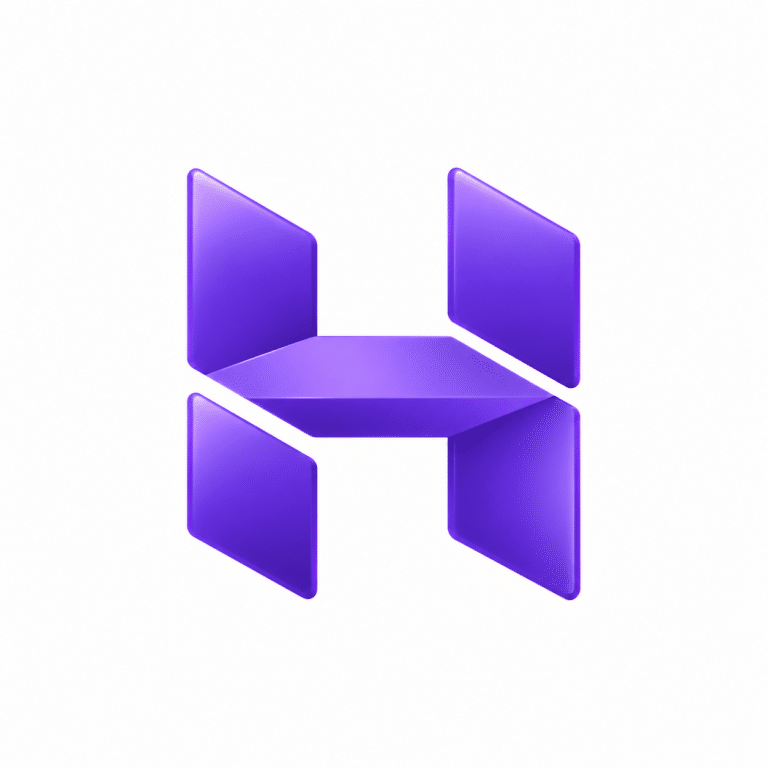 Glossy Purple Hostinger Logo Centered On A Clean White Background | Hostinger Wordpress Hosting